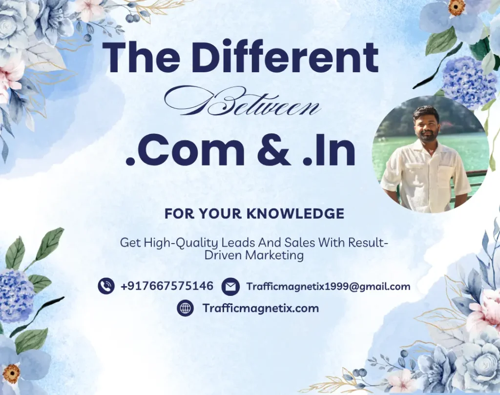 What is different between com and in?