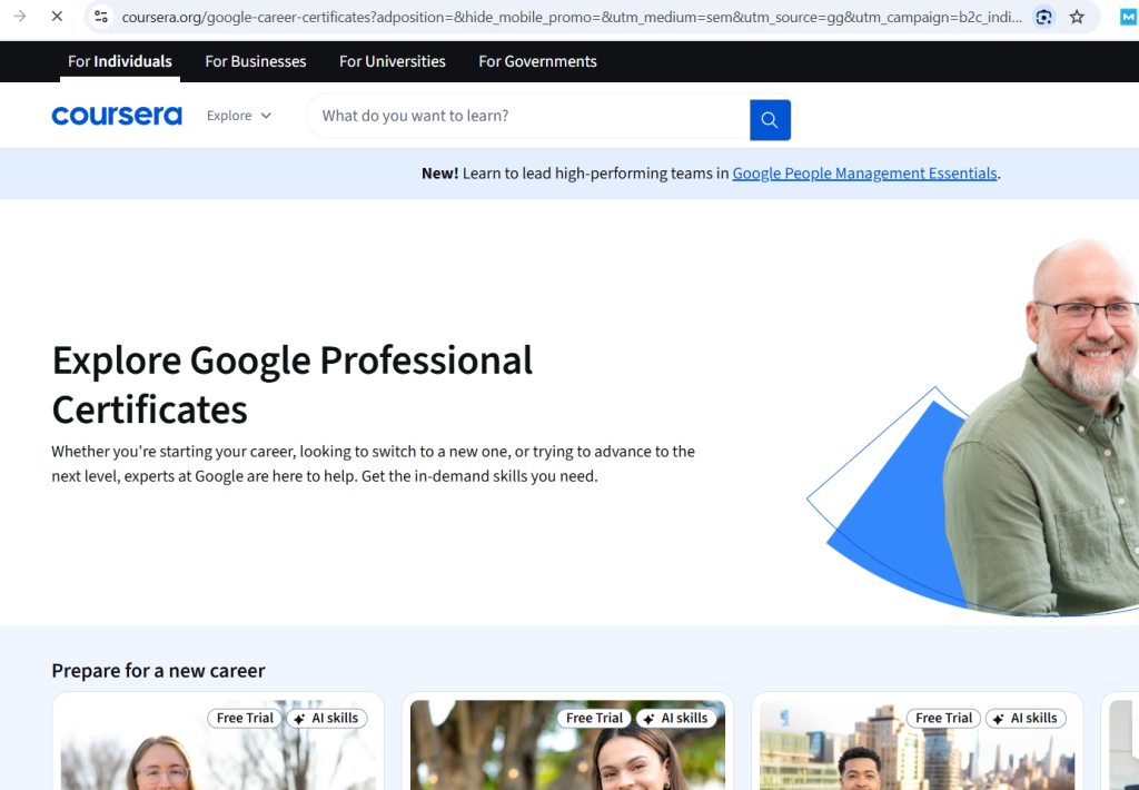 Google Free Certification Courses